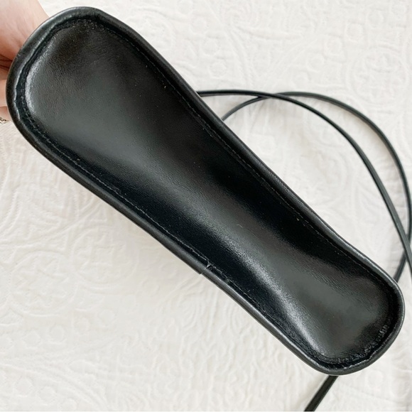 Brahmin‎ Black Croc Reptile Embossed Leather Crossbody Bag - Picture 5 of 8